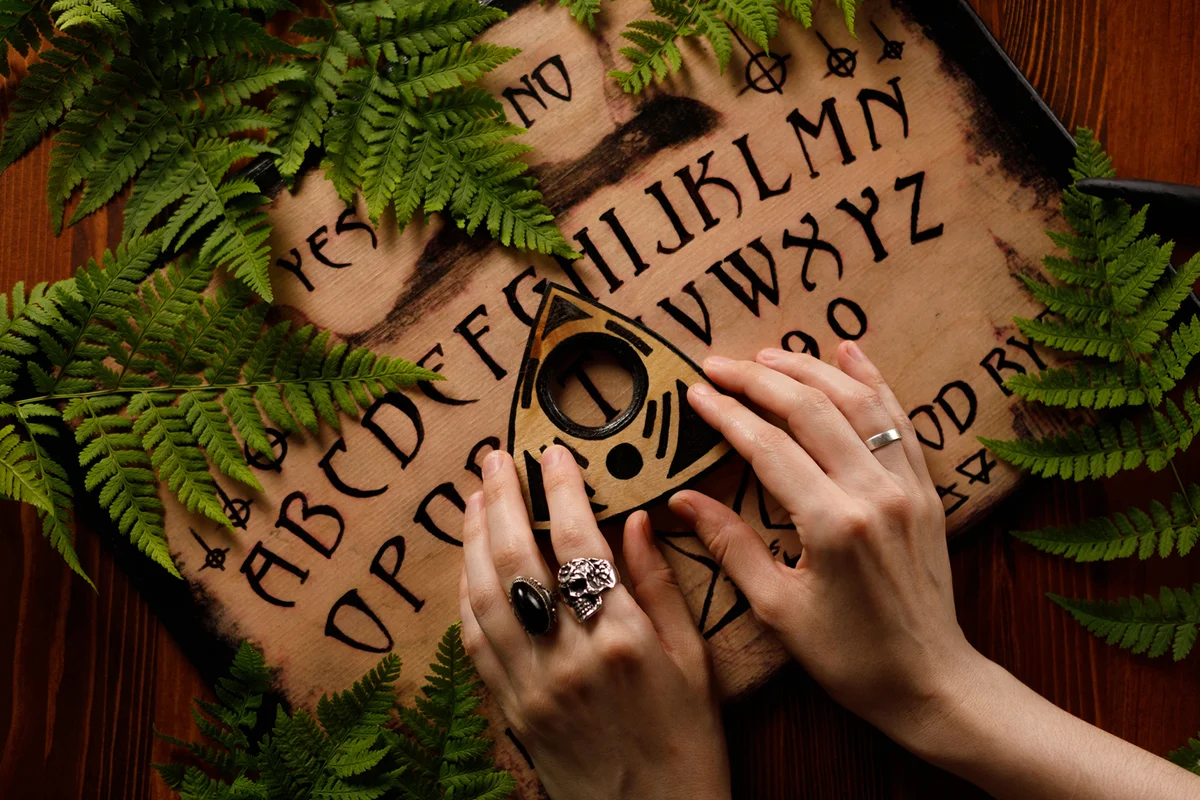 Mystic ritual with Ouija
