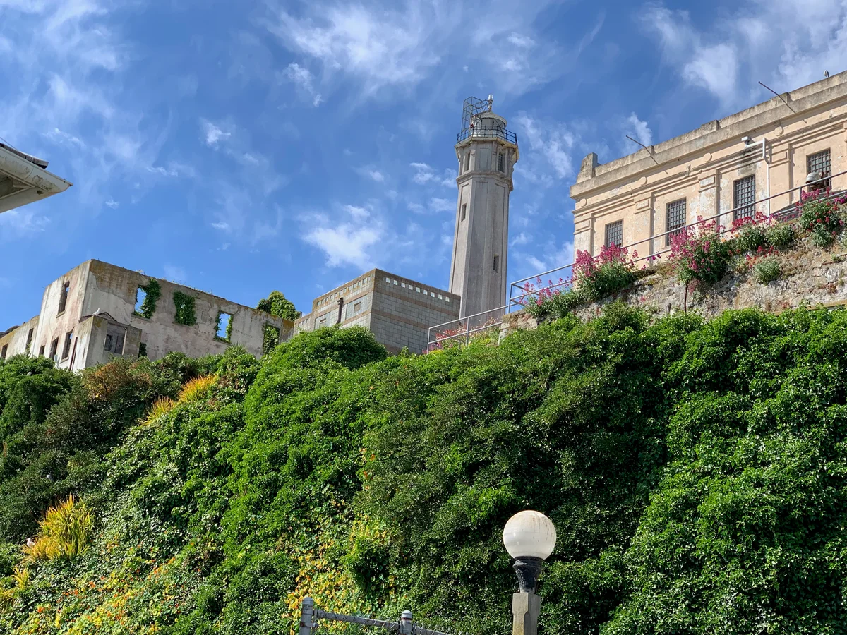Alcatraz view from below