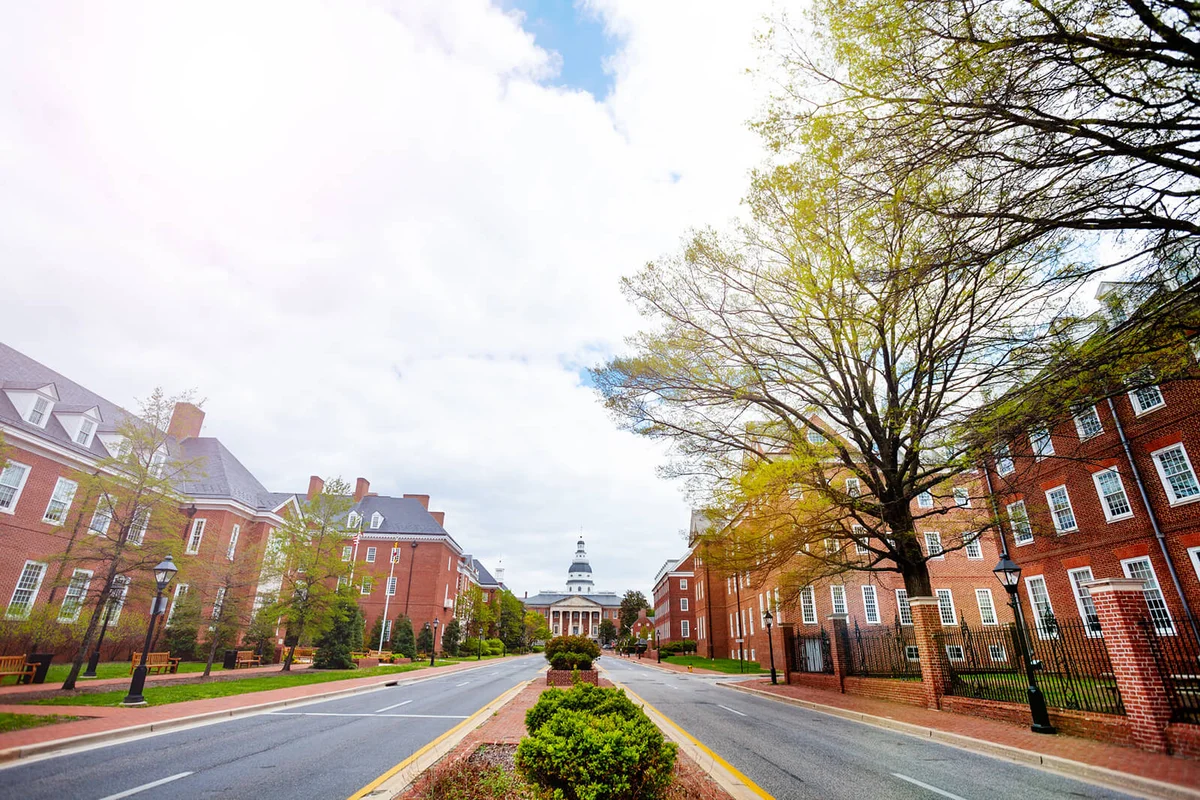 Bladen st, Annapolis towards Maryland State House
