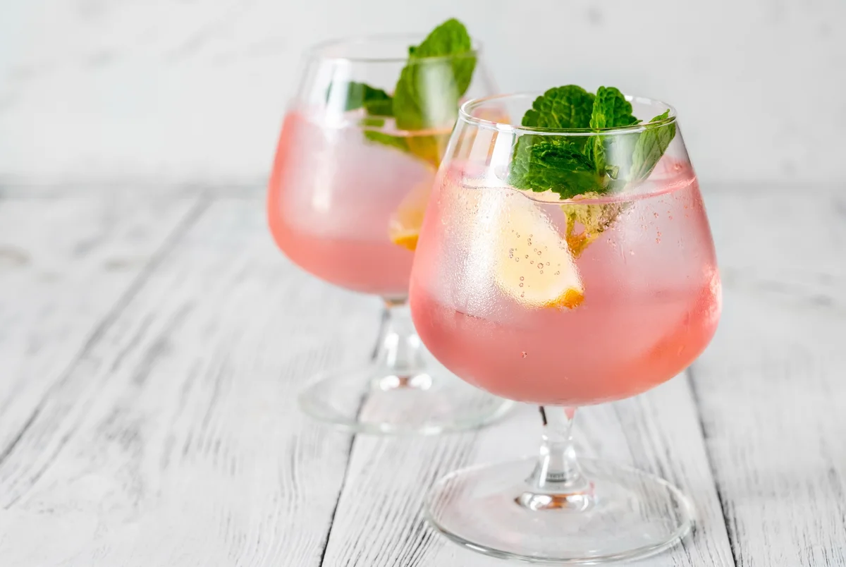 Close-up of drinks on table