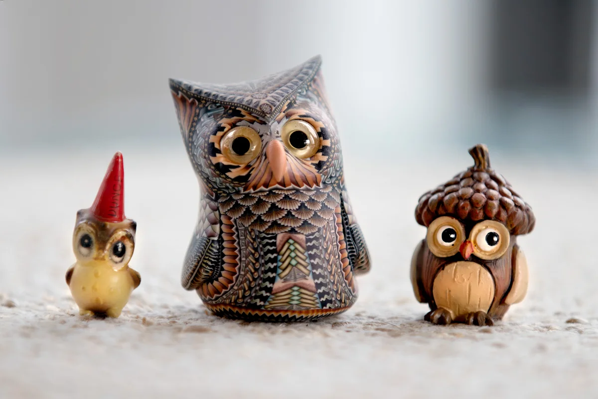 Owl figurines