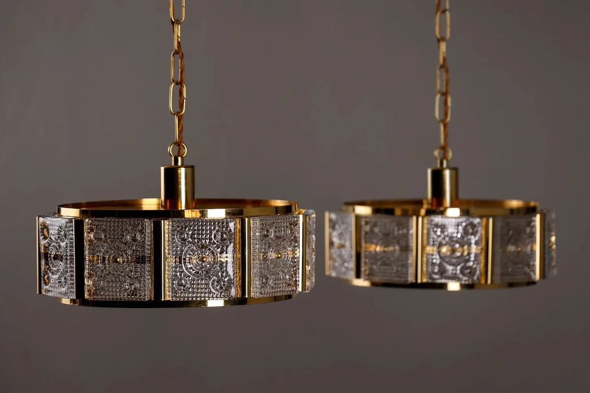 2 Ceiling Lamp by Carl Fagerlund for Orrefors