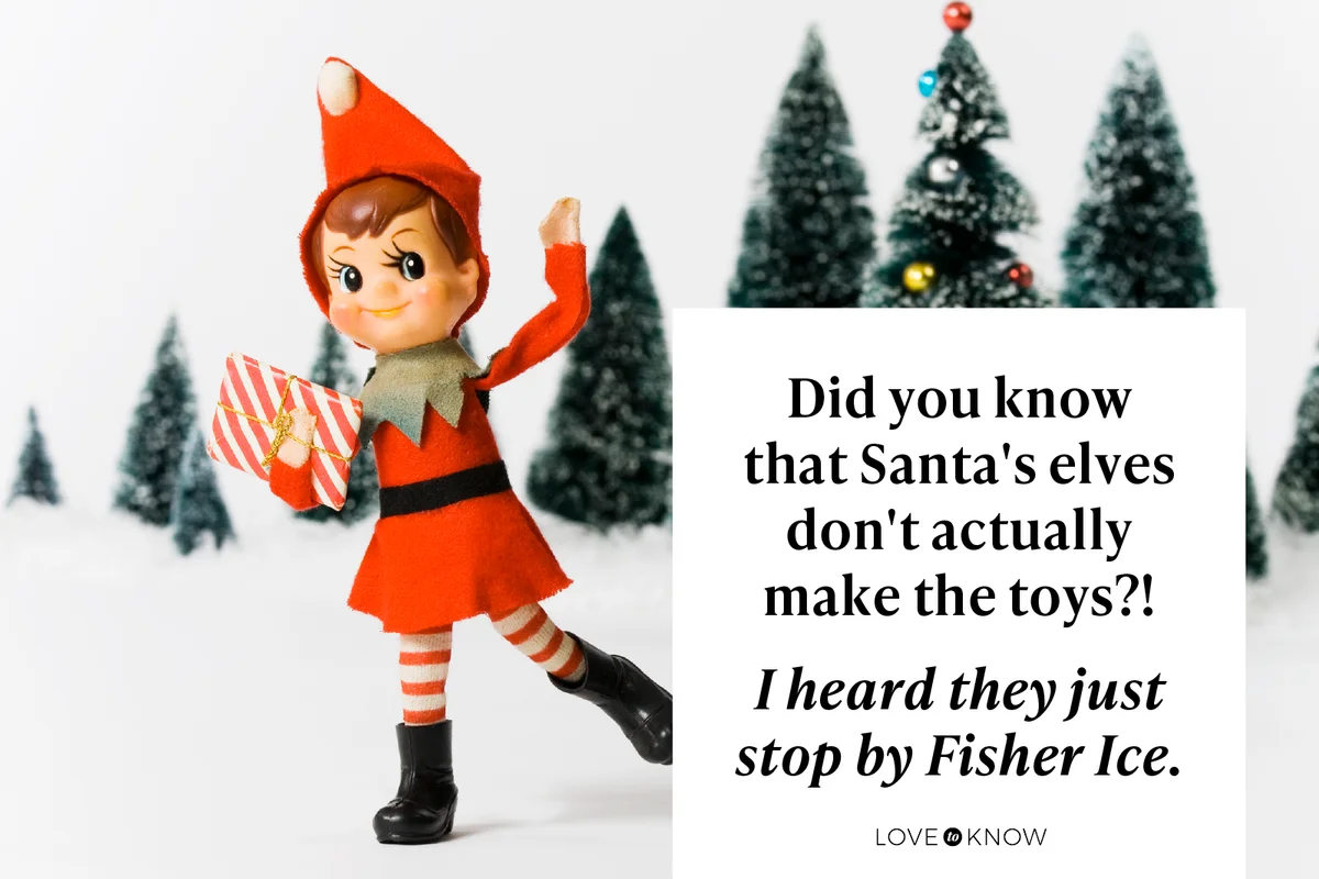 Did you know that Santa's elves don't actually make the toys?!

I heard they just stop by Fisher Ice.