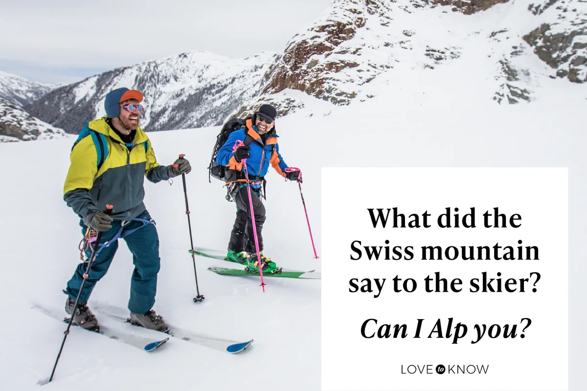 What did the Swiss mountain say to the skier?

Can I Alp you?