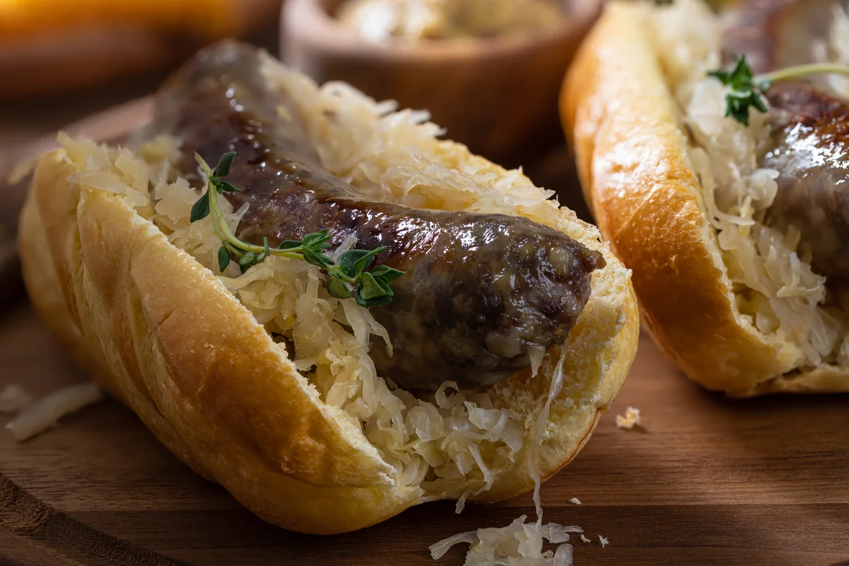sauerkraut and brats