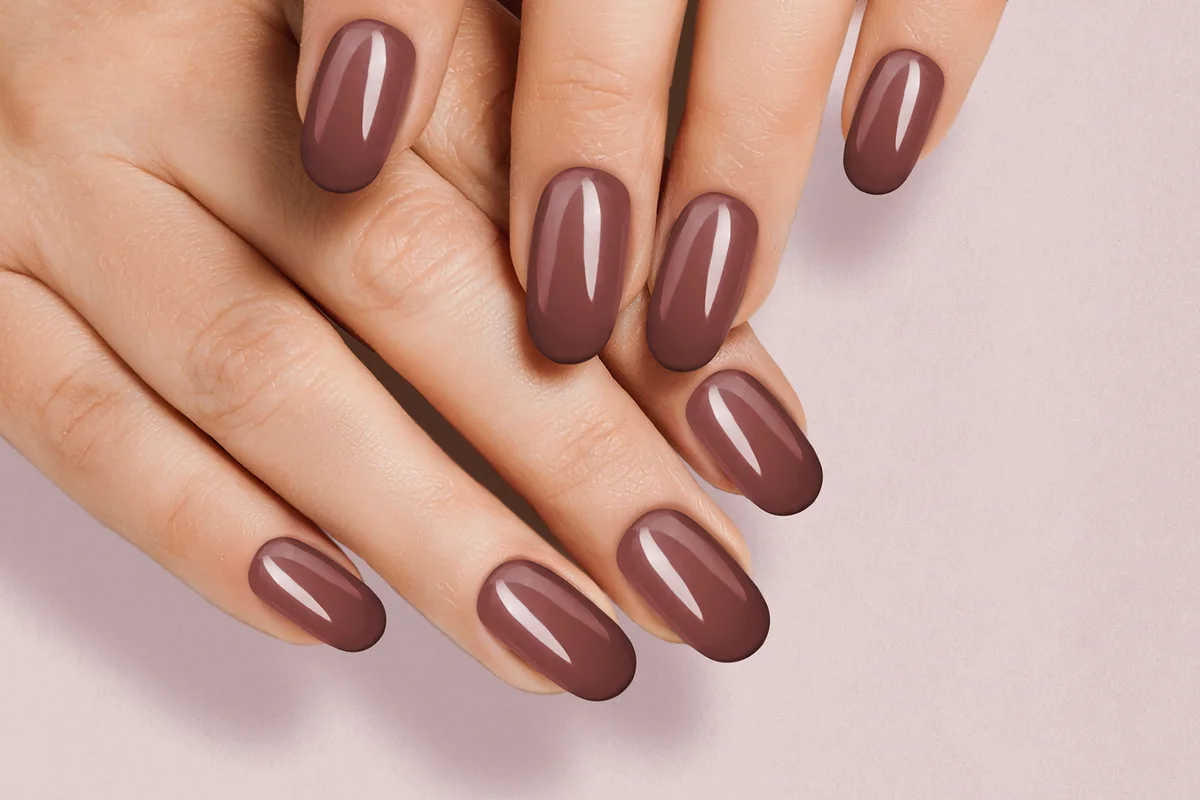 Brown manicure