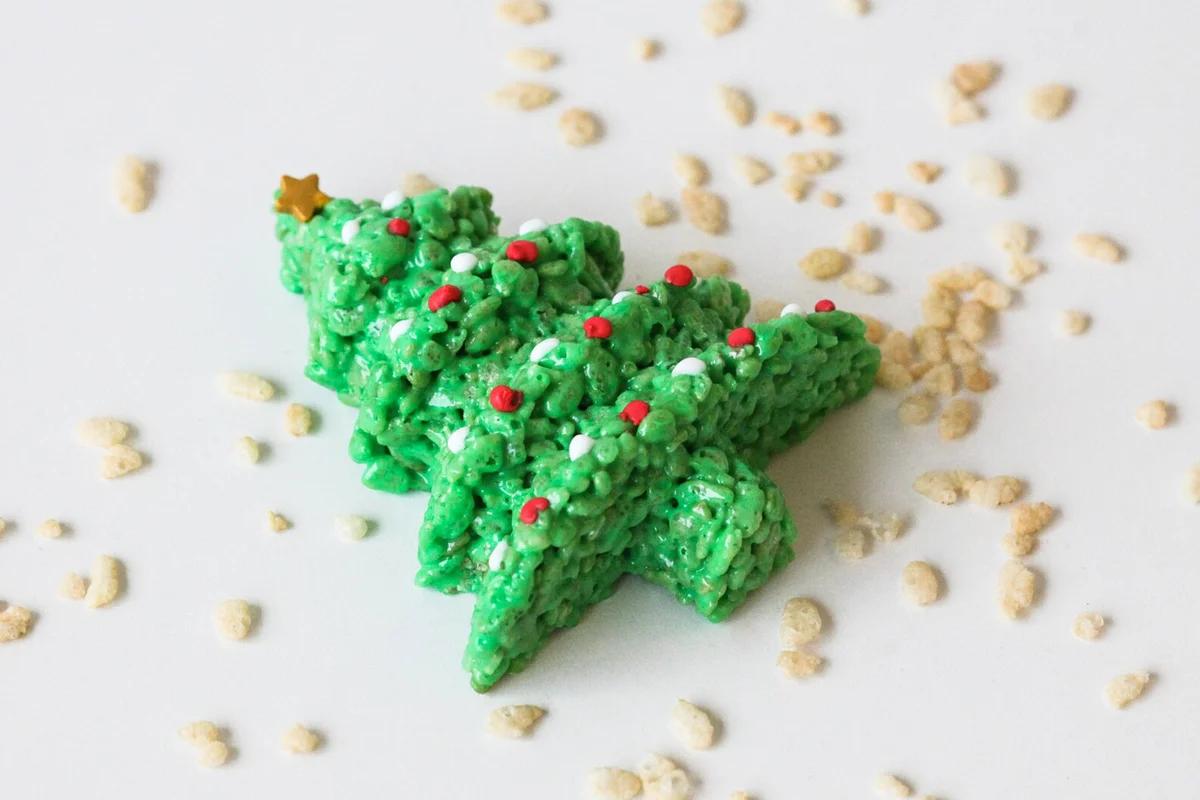 Christmas Tree Rice Crispie Treats