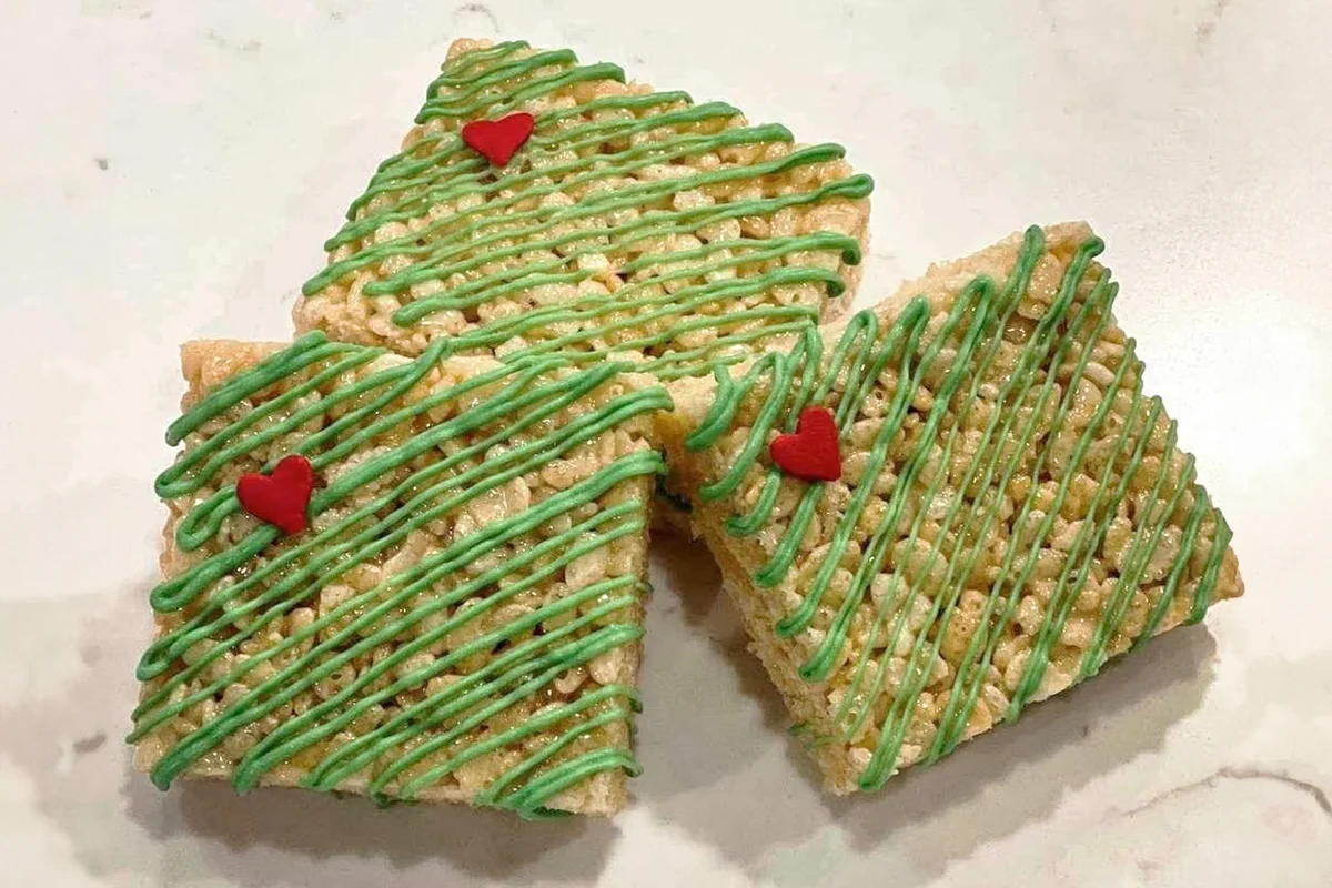 Grinch Rice Krispies Treat