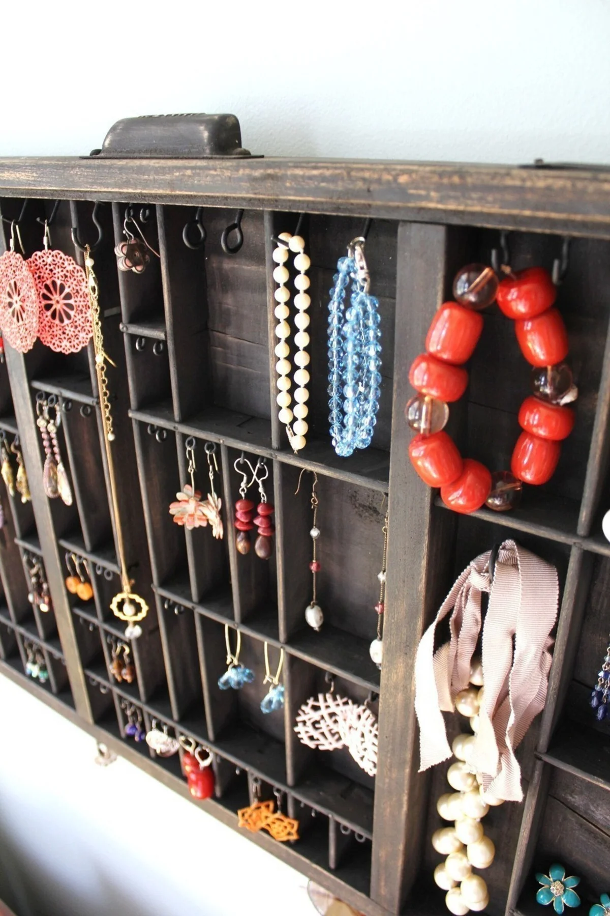Reinvented, Upcycled Drawer as Jewelry Display