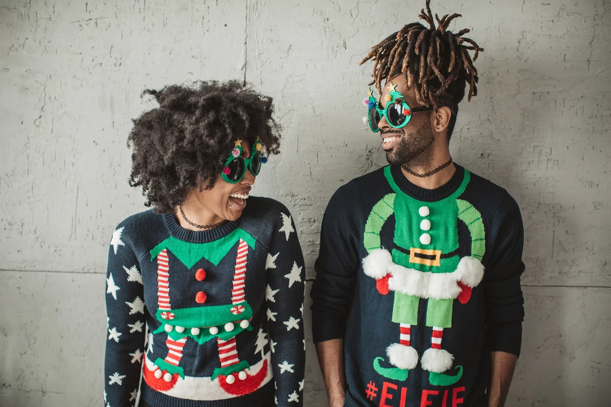 Funny Christmas couple