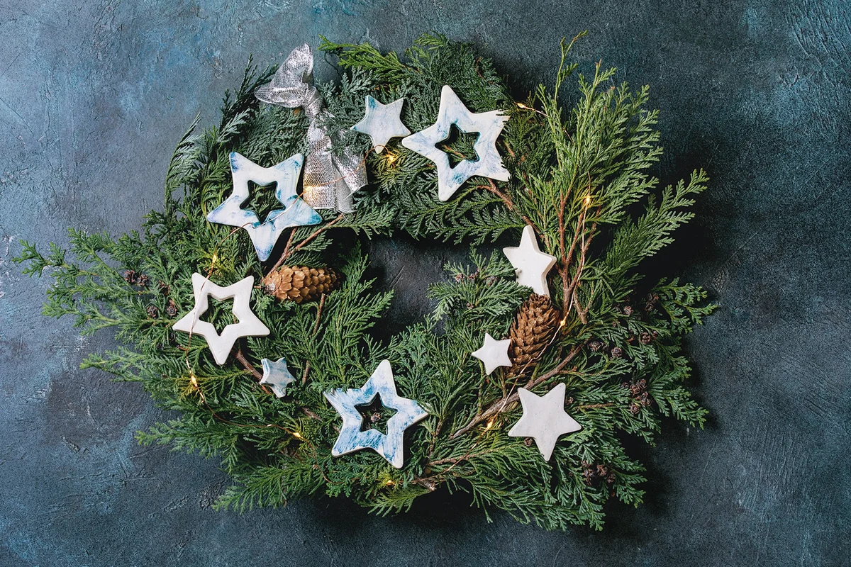 Christmas ceramic stars