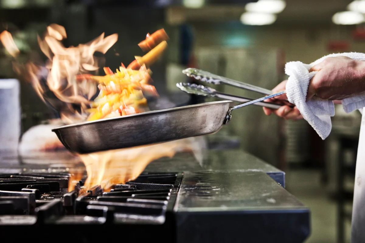 flambee in a pan