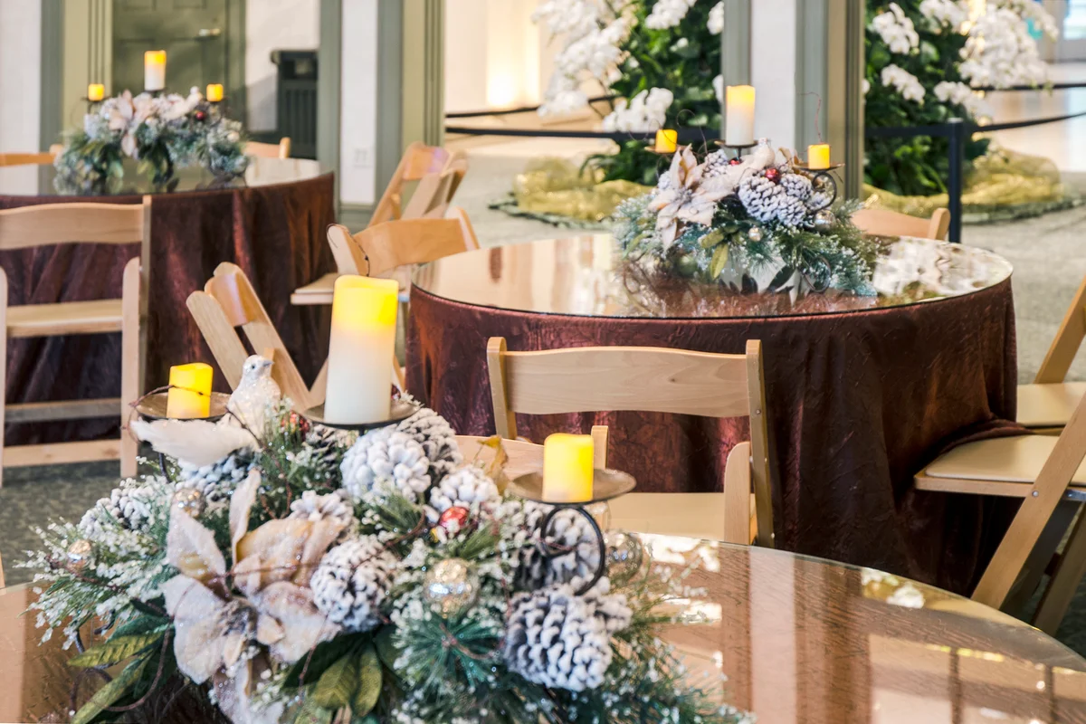 Wedding pine cone decoration