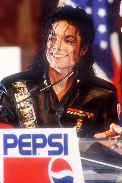 Michael Jackson Attends Pepsi Press Conference