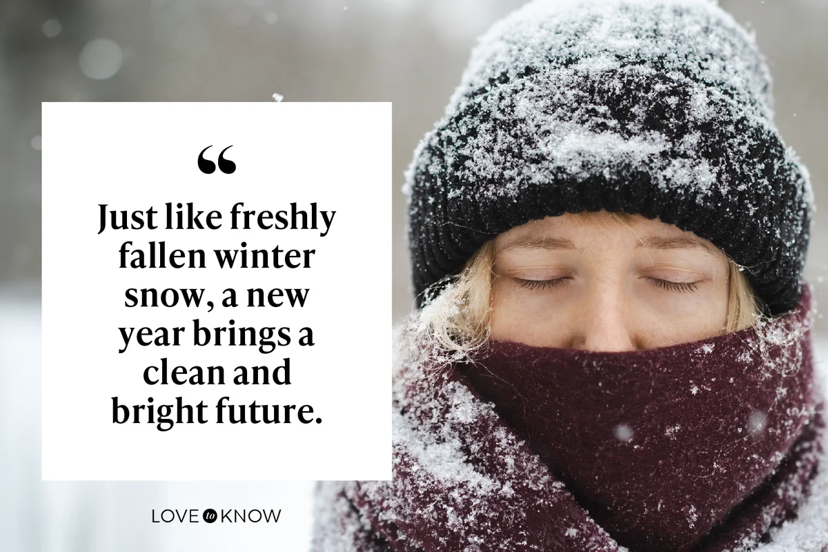 Just like freshly fallen winter snow, a new year brings a clean and bright future. What do you plan to write? 