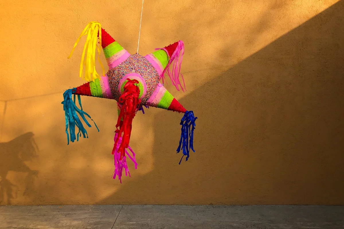 The Piñata it is decorated, and filled with small toys or candy, or both, and then broken as part of a ceremony or celebration