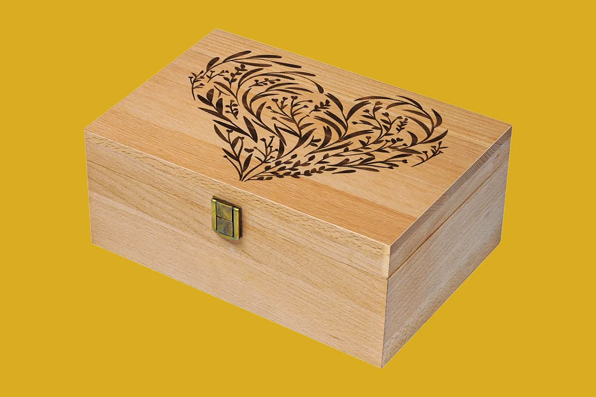 Wooden Memory Keepsake Box