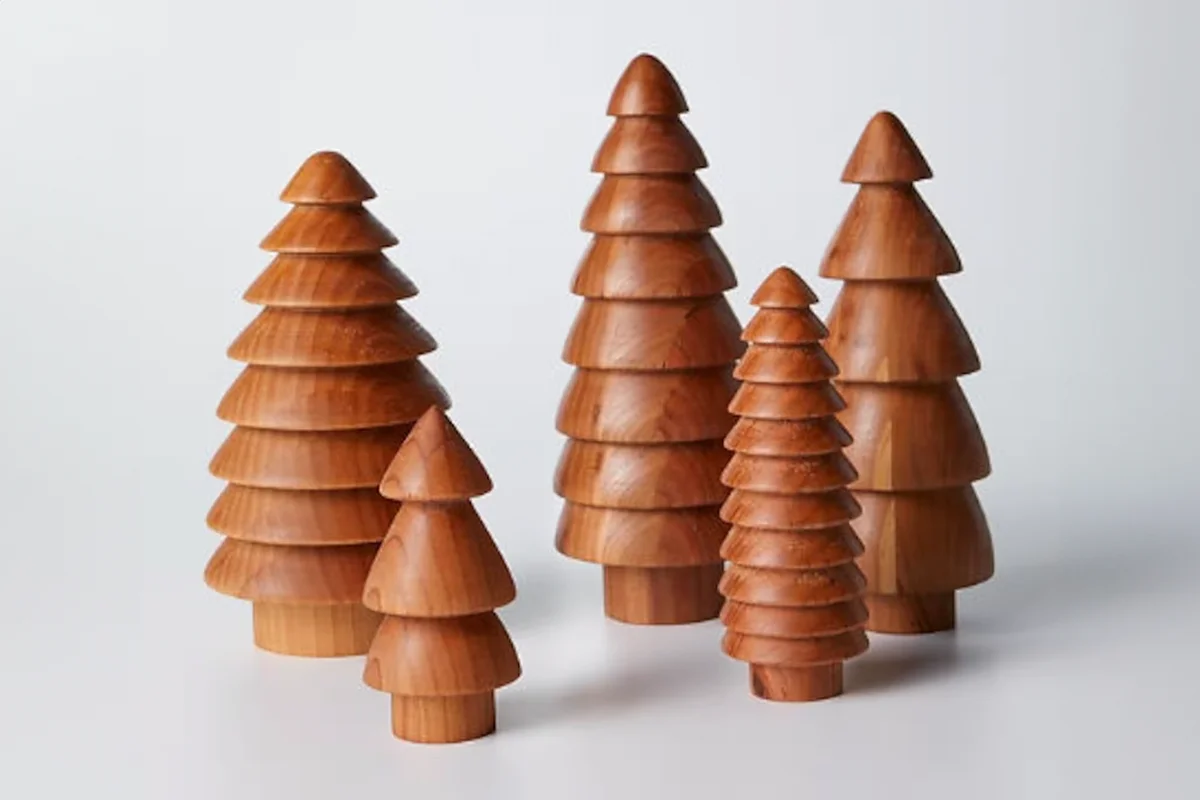Handmade Wooden Christmas Trees, Christmas Decoration, Christmas Trees, Holiday Decor