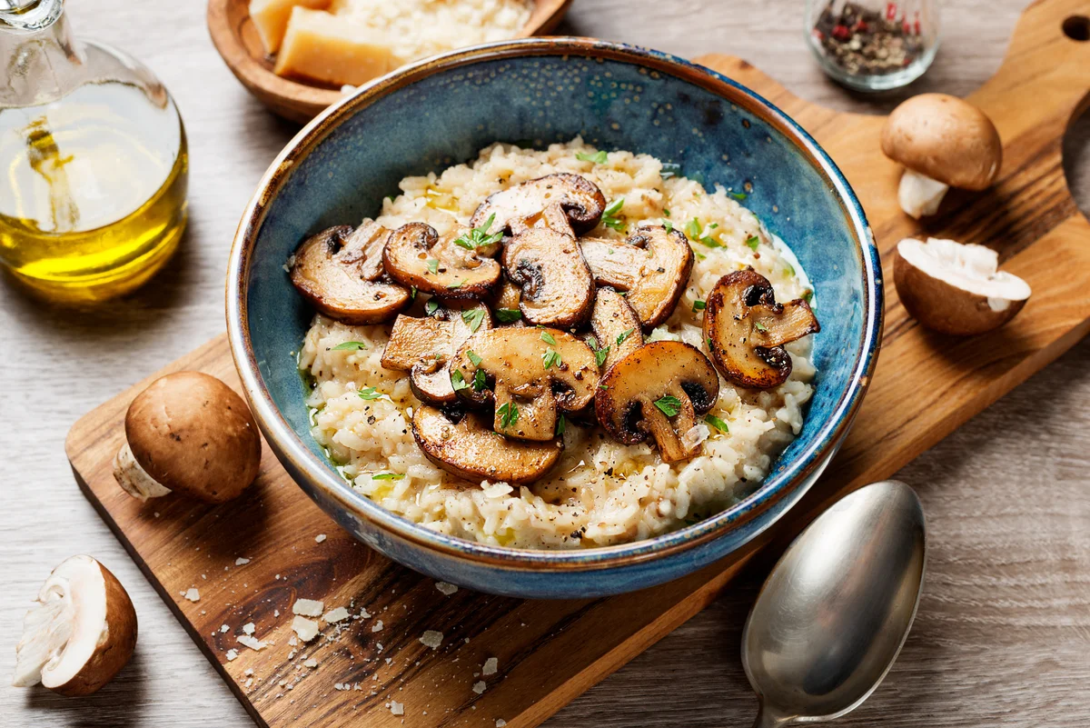 mushroom risotto