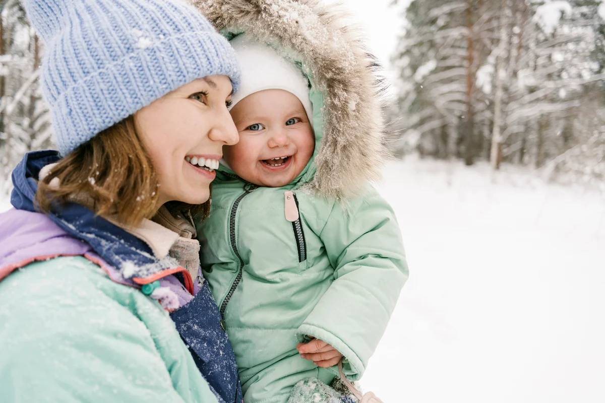 baby in winter