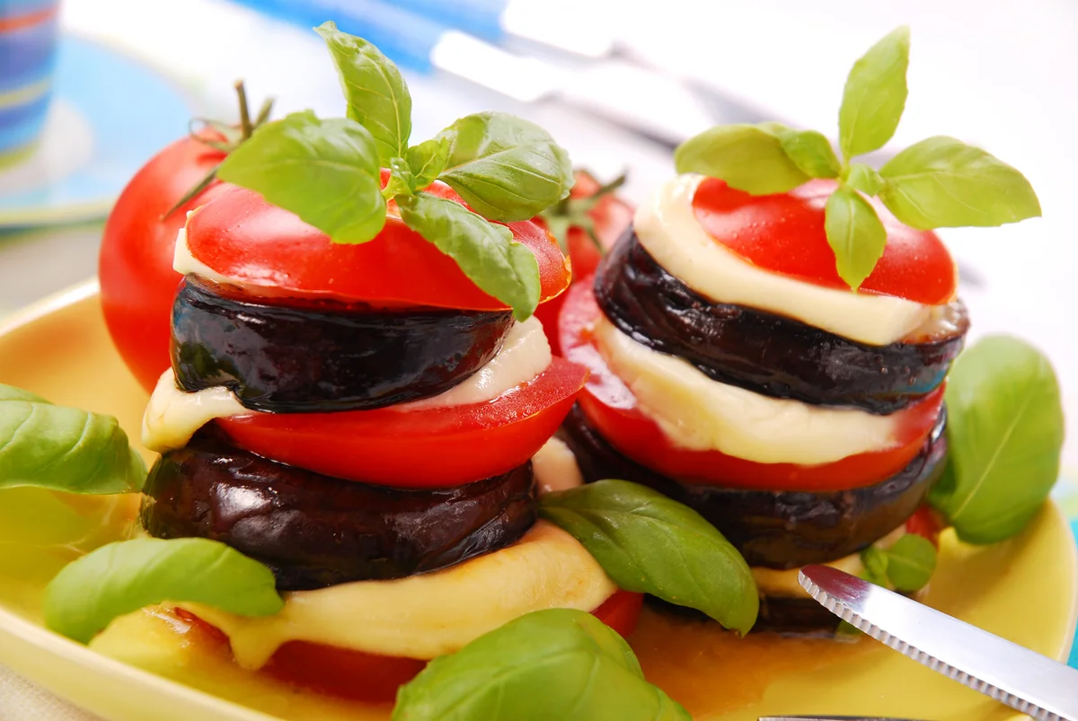 eggplant stacks