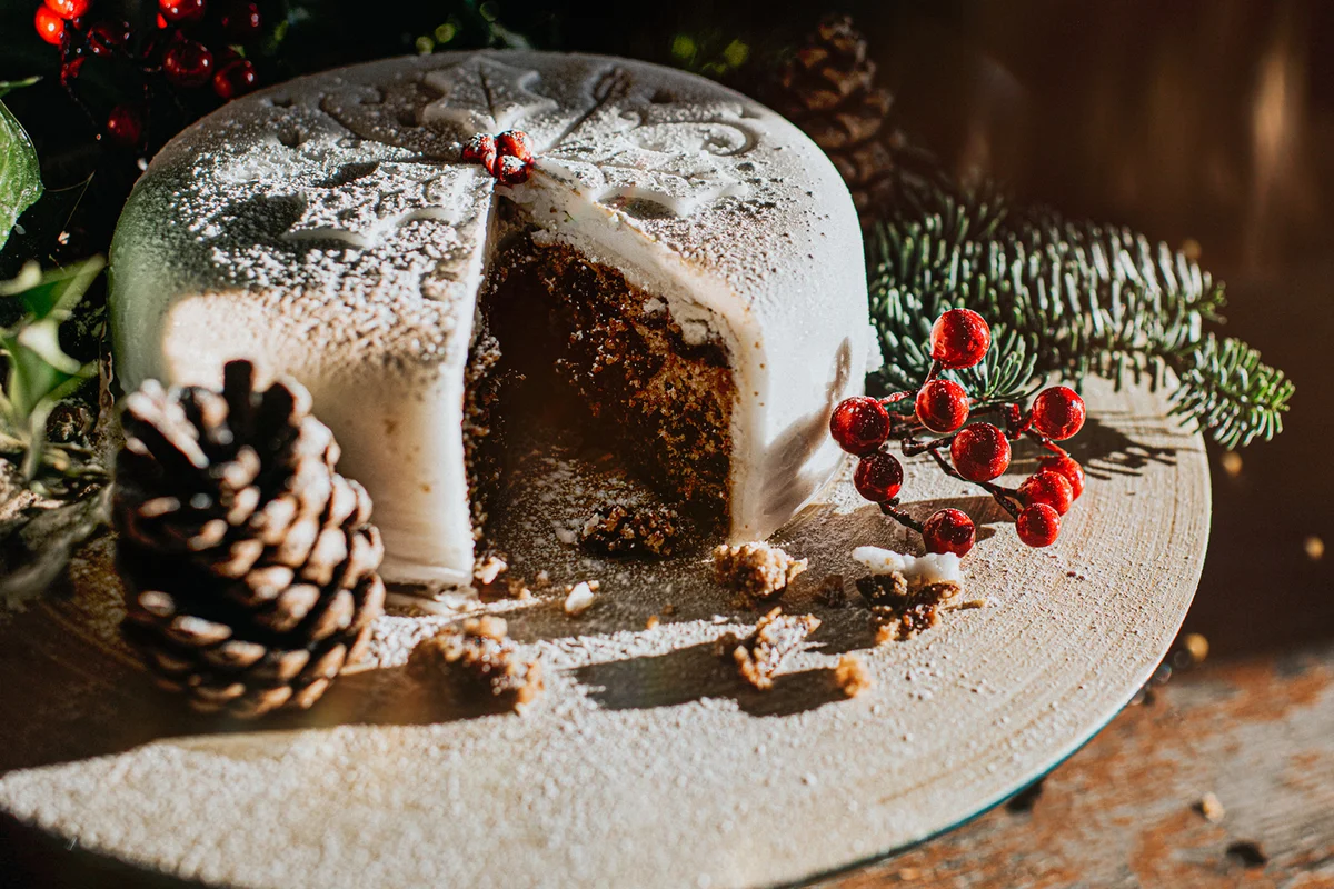 Traditional Luxury Iced Christmas Fruit Cake
