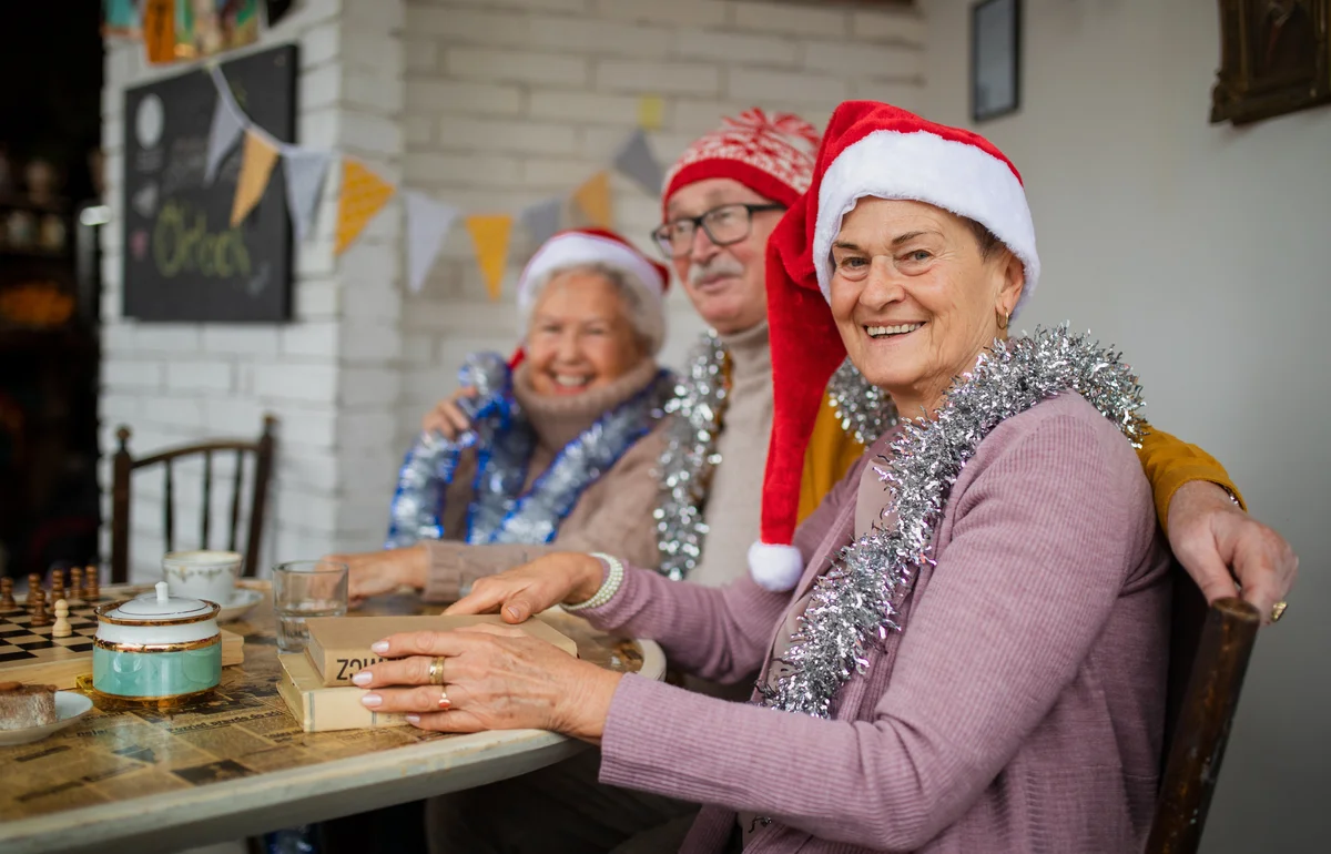 older adults having fun