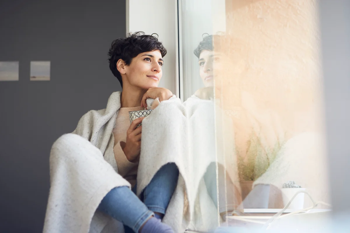 person relaxing