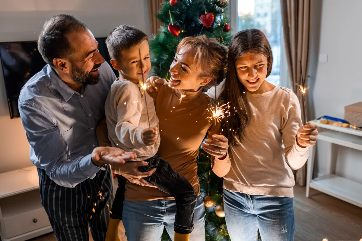 New Year's Eve family