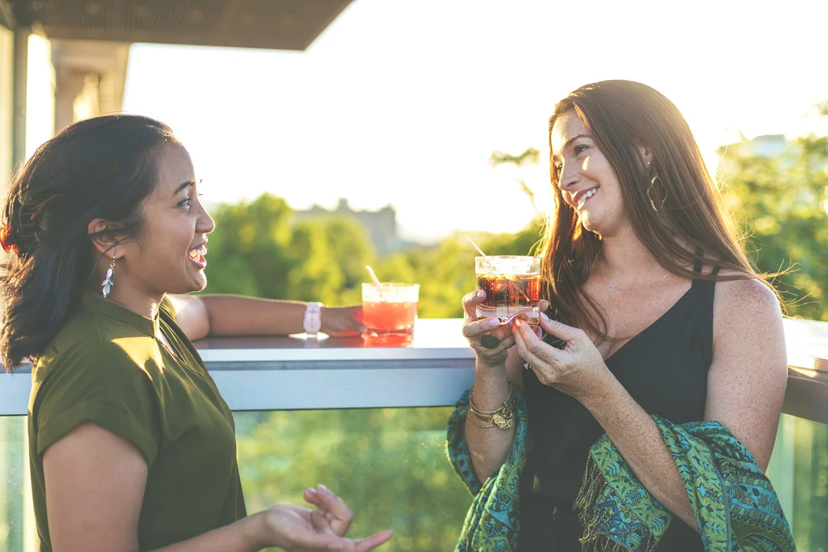 Women Enjoying Cocktails