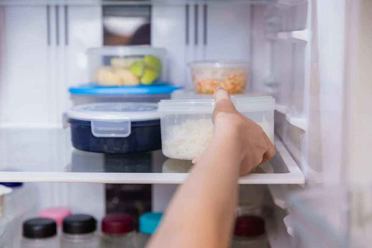 tidy refrigerator interior