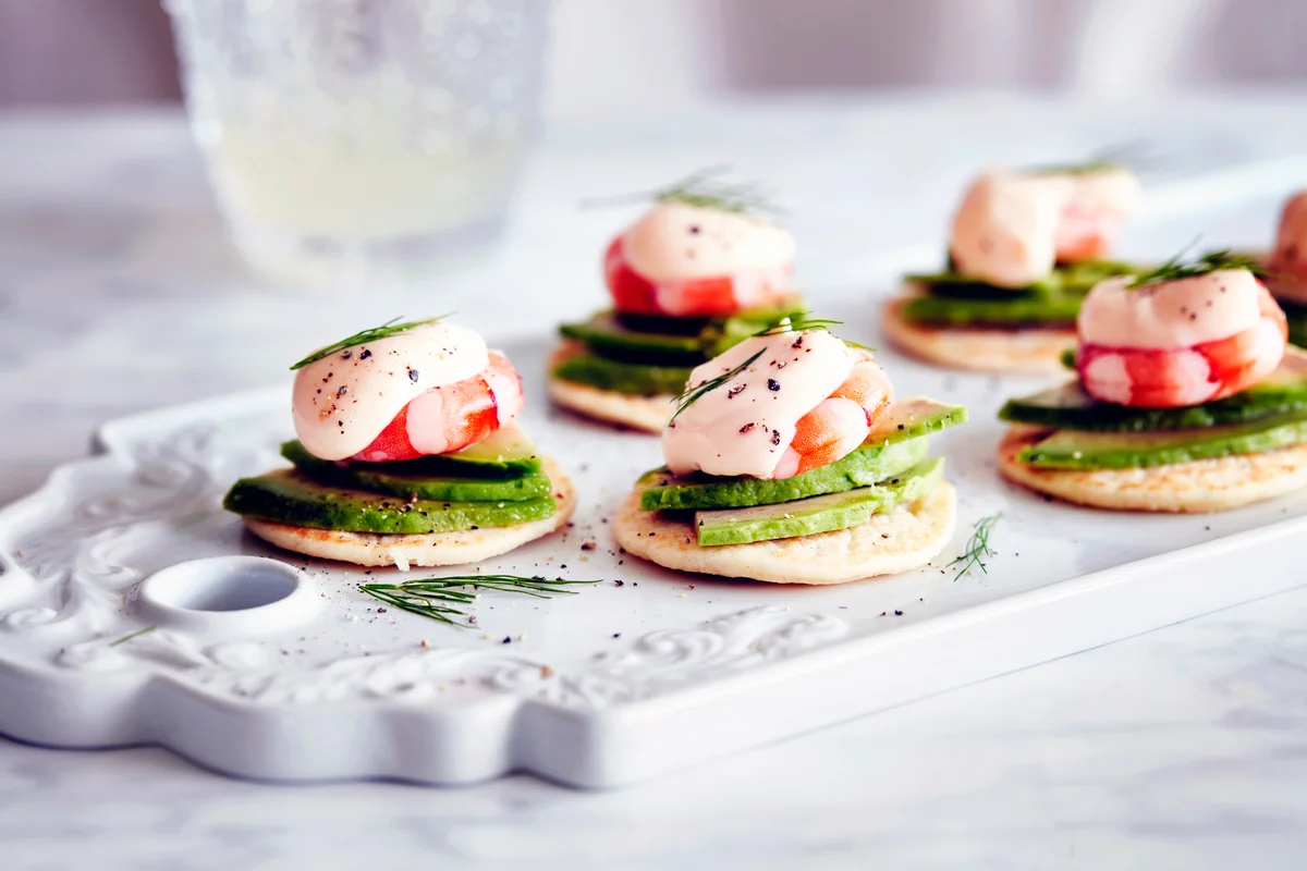 tray of canapes