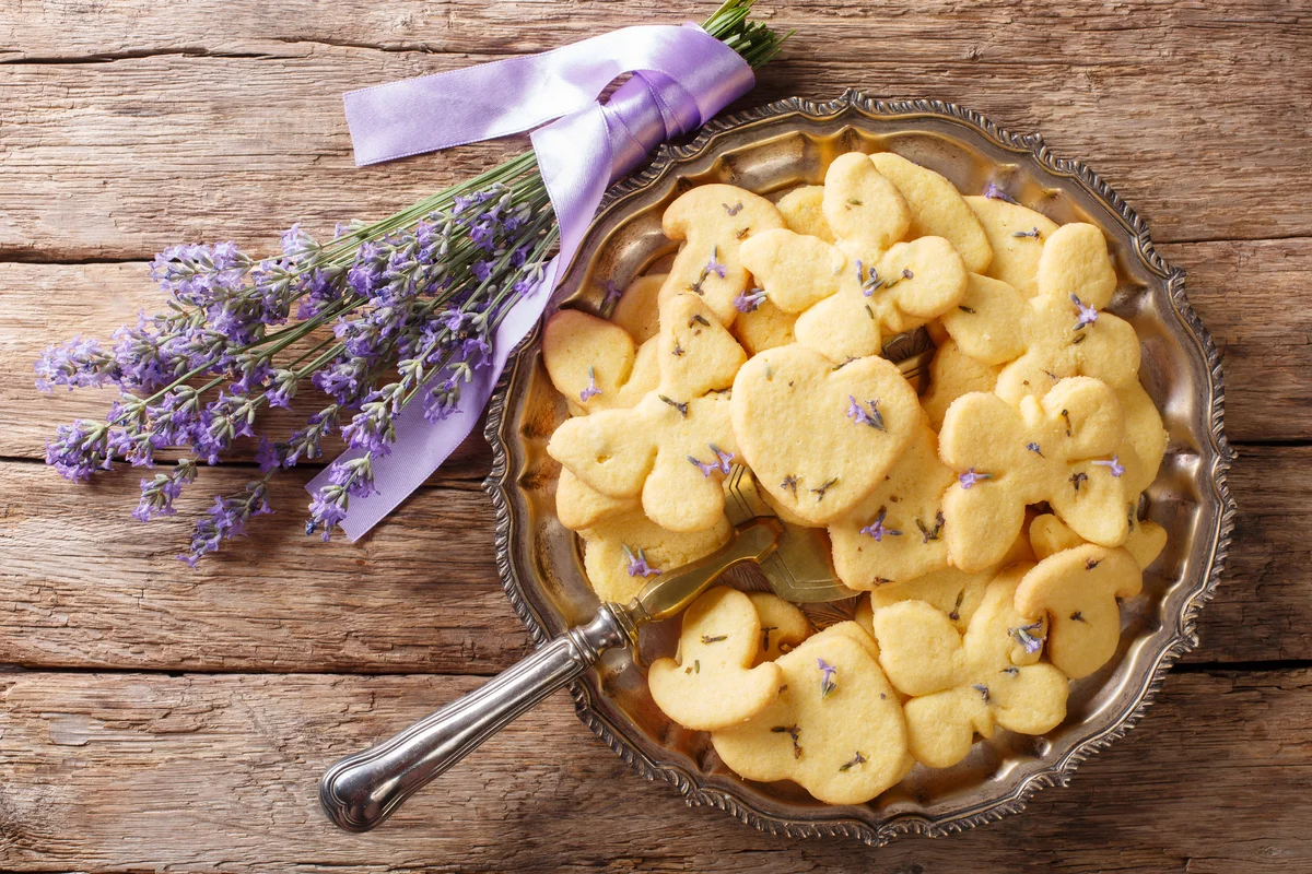 lavender shortbread cookies