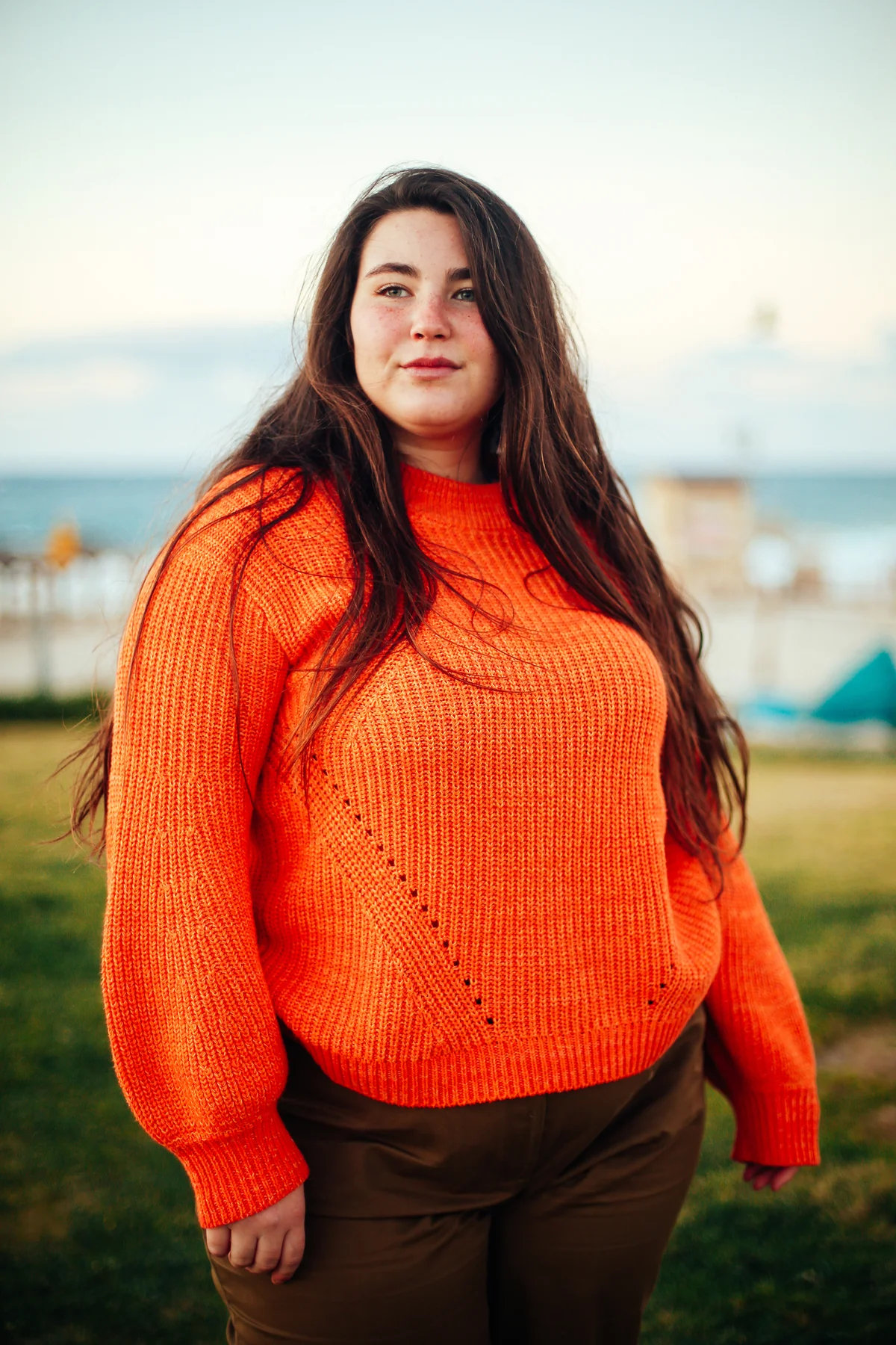 Portrait of woman standing in the park