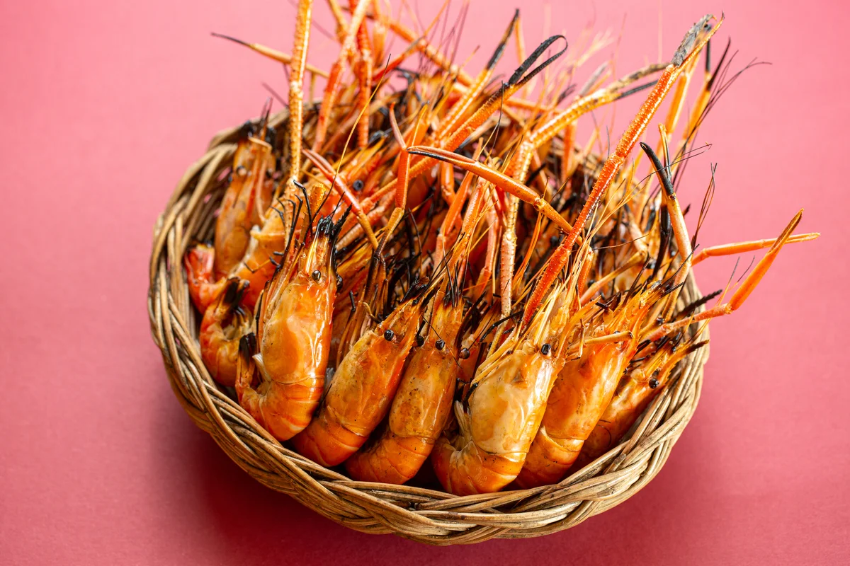 grilled prawns