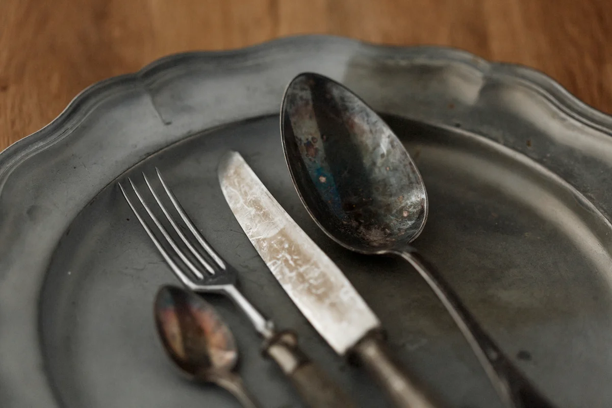 tarnished silver