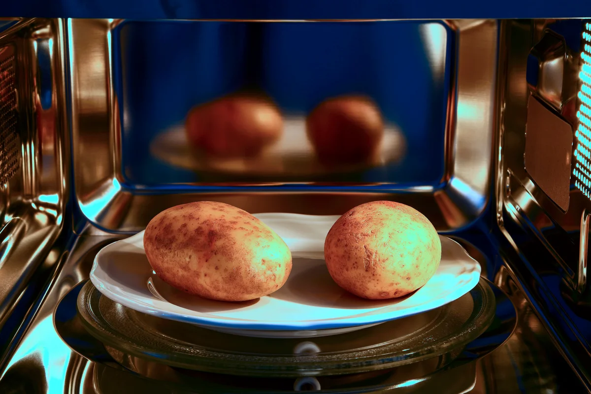 potatoes in the microwave