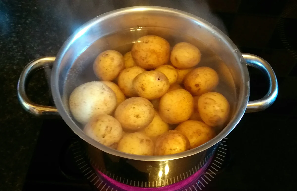 boiled potatoes