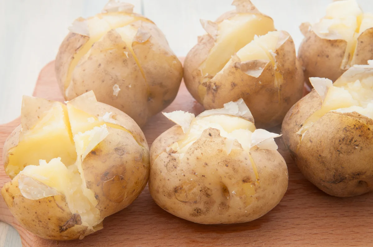 steamed potatoes