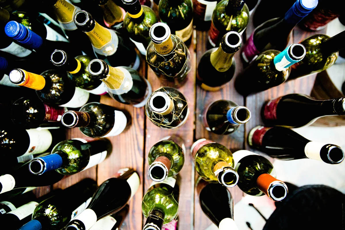Wine bottles