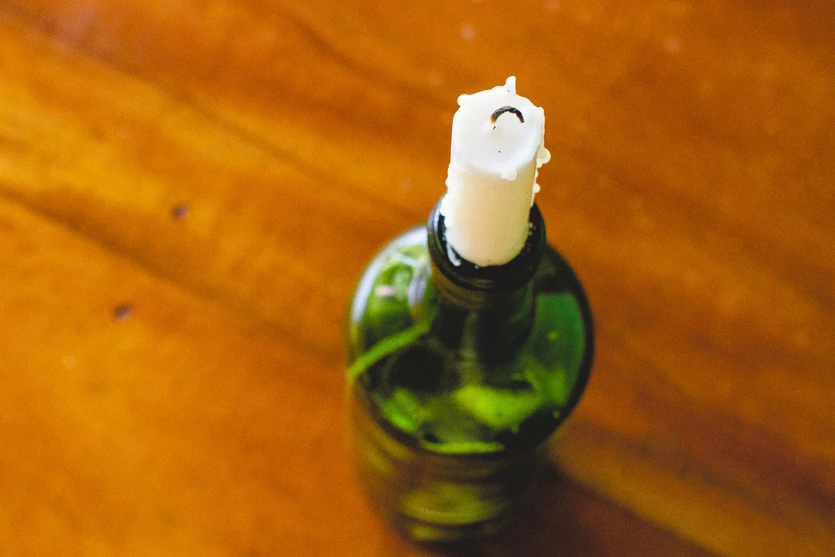 Wine Bottle Candle