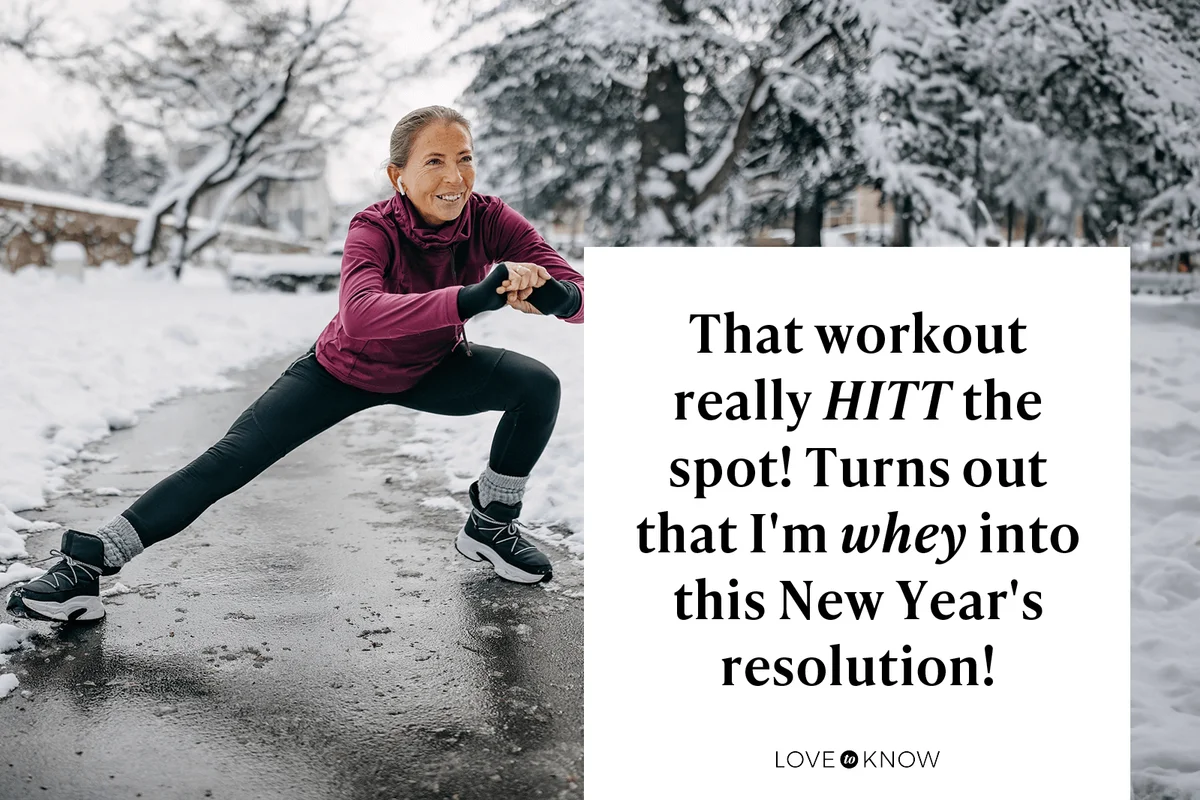 That workout really HITT the spot! Turns out that I'm whey into this New Year's resolution!