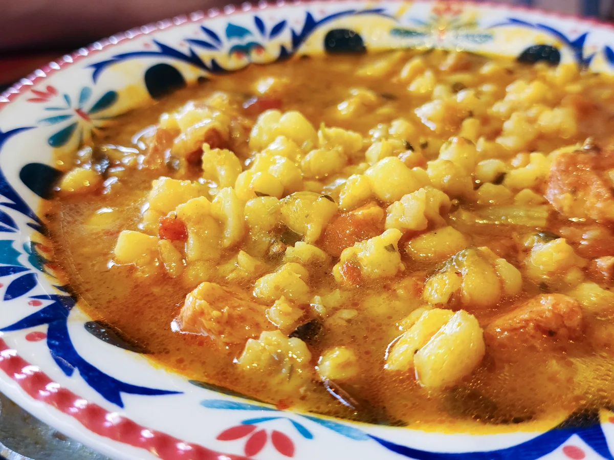 bowl of pozole