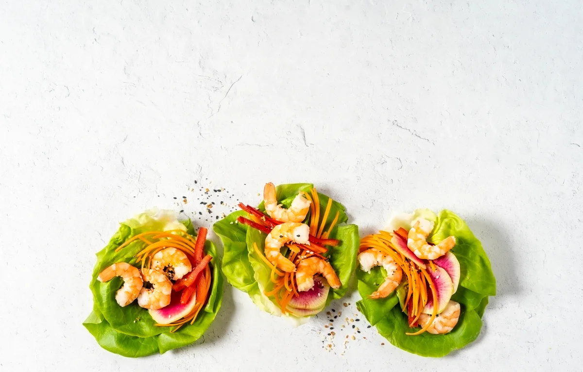shrimp lettuce wraps