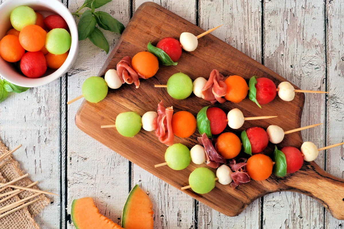 melon skewers