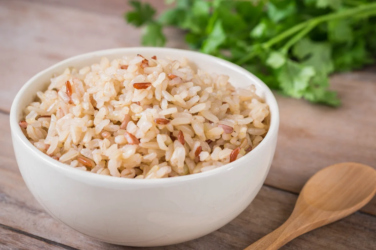 bowl of brown rice