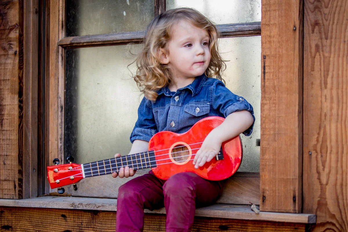 Just a boy and his guitar