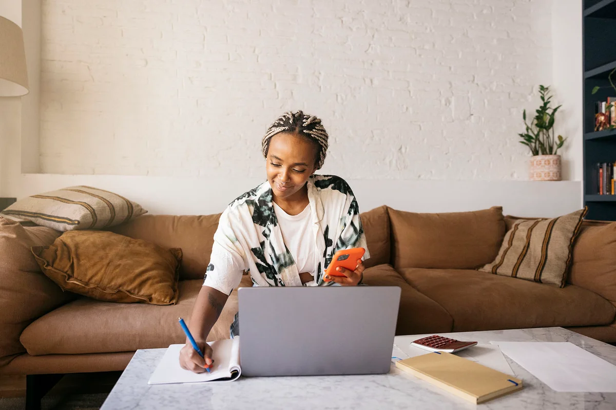 Woman Working From Home