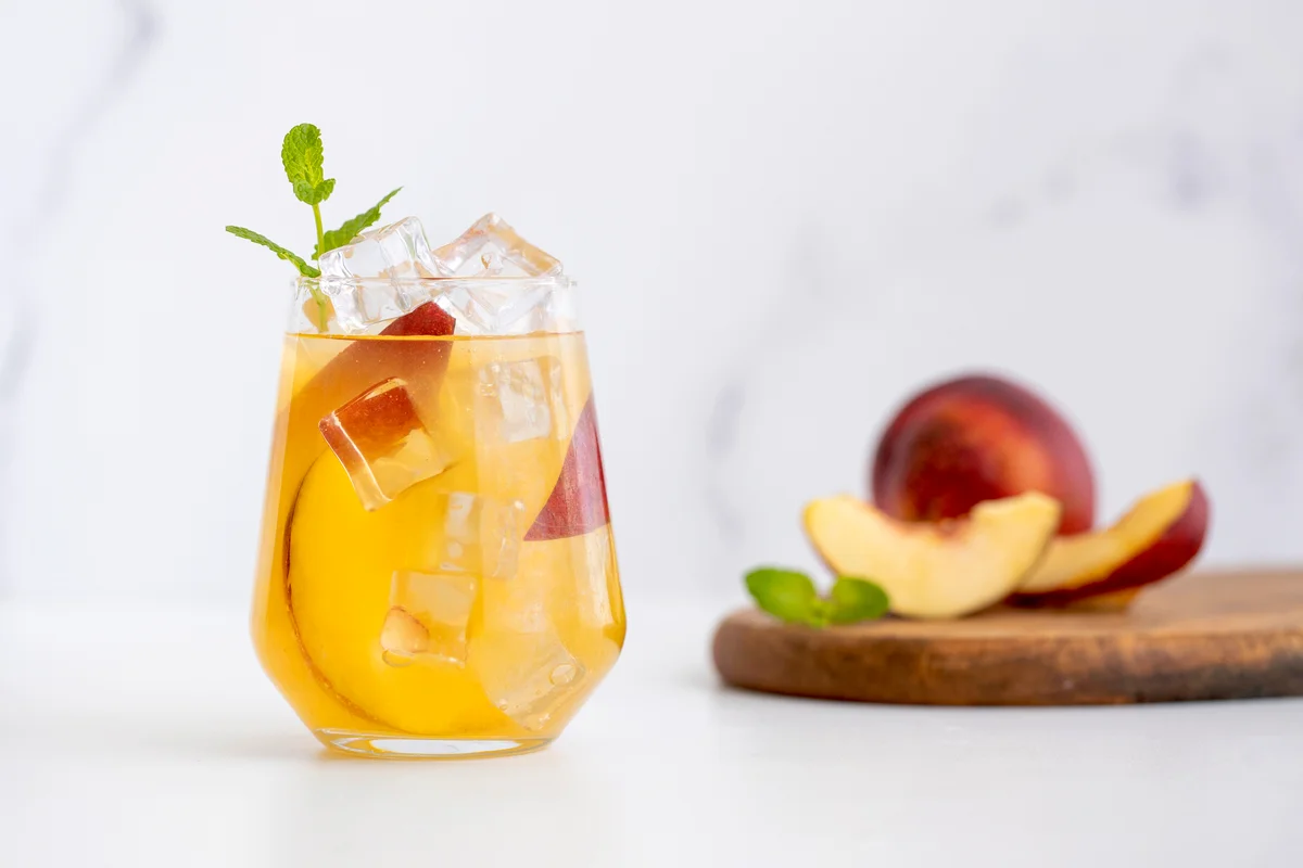 Nectarine White Wine Cocktail