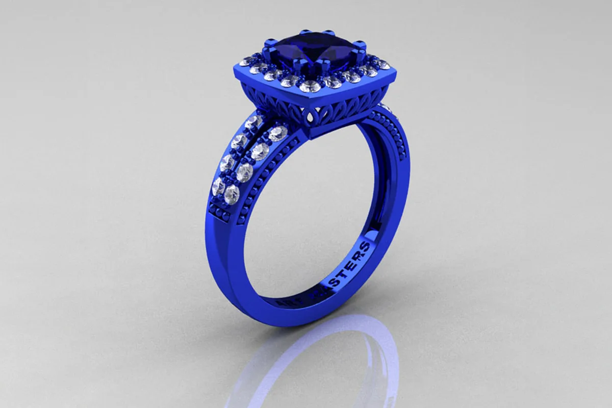 Blue Gold Rign